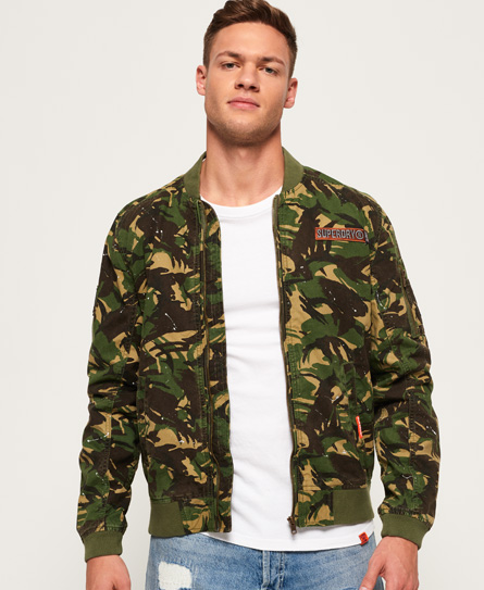 Superdry Green Military Rookie Bomber Jacket