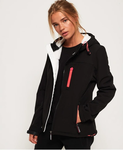 Superdry Hooded Winter Sd-windtrekker Jacket In Black | ModeSens