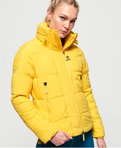 Shop Superdry Soft Tech Sd-windcheater Jacket In Yellow