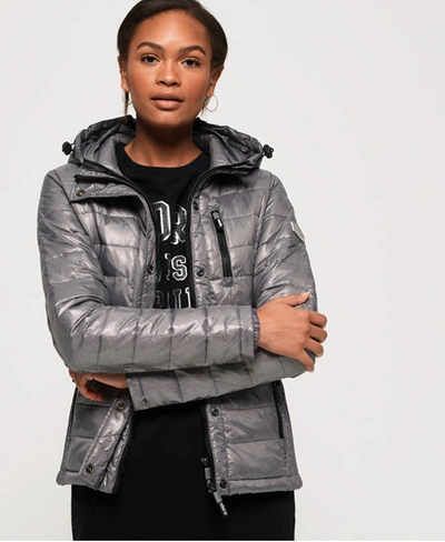 Superdry Fuji Slim Double Zip Hooded Jacket In Grey | ModeSens