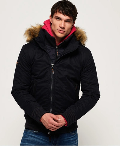 Superdry Microfibre Sd-windbomber Jacket In Navy | ModeSens