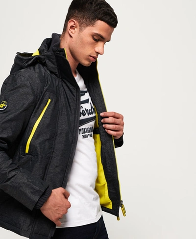 Shop Superdry Hooded Polar Sd-windattacker Jacket In Black