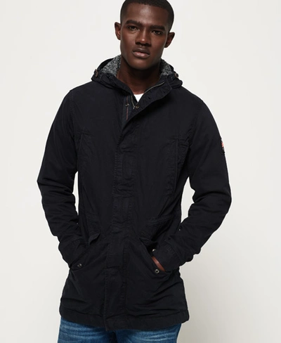 Superdry Military Parka Jacket In Navy | ModeSens