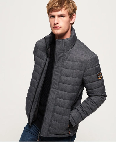Superdry Tweed Double Zip Fuji Jacket In Black | ModeSens