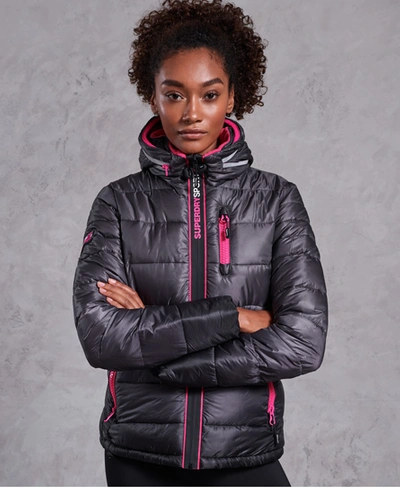 Superdry Polar Power Fade Puffer Jacket In Dark Grey | ModeSens