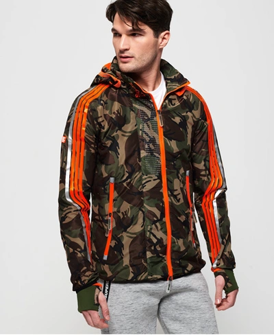 Shop Superdry Sprint Attacker Camo Jacket In Orange