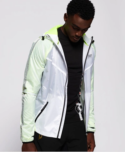 Shop Superdry Active Featherweight Jacket In White