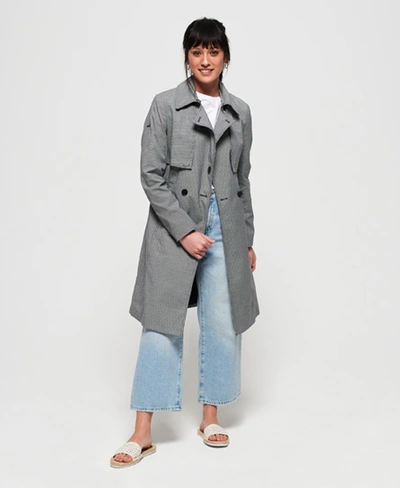 Superdry Sirena Trenchcoat In Blue | ModeSens