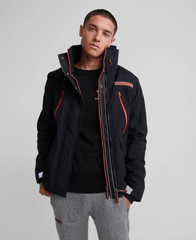 Superdry Men's Hooded Tech Sd-wind Attacker Jacket In Black | ModeSens