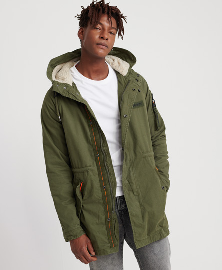 Superdry Winter Aviator Parka Jacket In Green | ModeSens