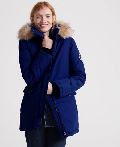 Superdry Ashley Everest Parka Jacket In Blue | ModeSens