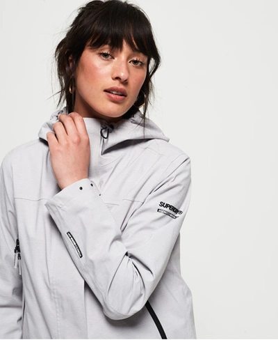 Shop Superdry Alvia Waterproof Jacket In Grey