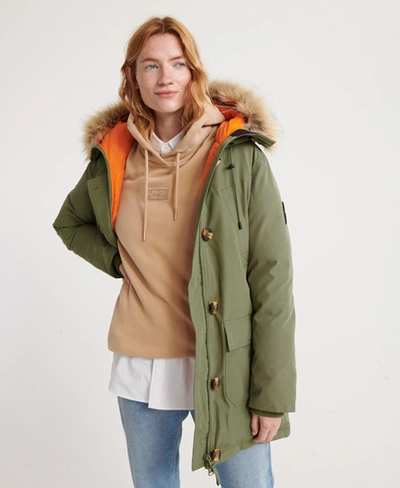 Superdry Rookie Down Parka Jacket In Green | ModeSens