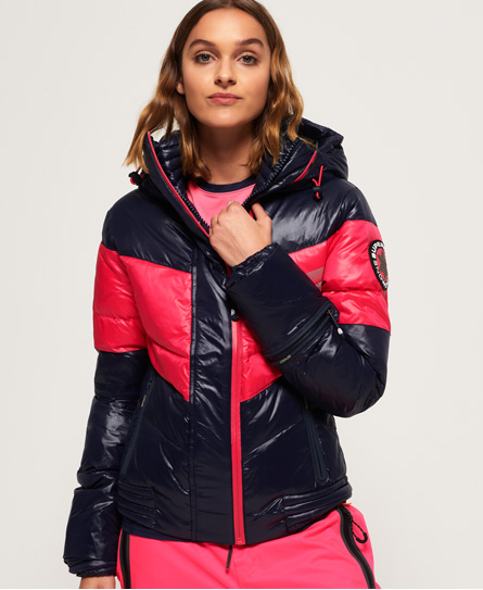 Snow Terrain Down Puffer Jacket In Navy