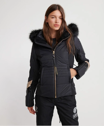 Shop Superdry Ski Fit Jacket In Black