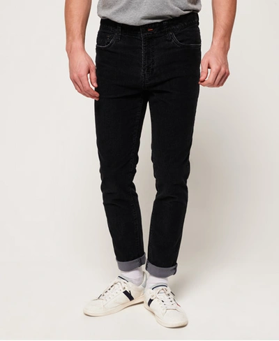 Shop Superdry Slim Tyler Cord Five Pocket Trousers In Grey