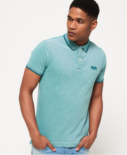 superdry classic poolside pique polo shirt