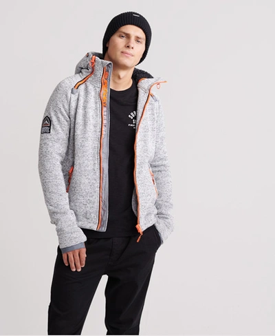 Superdry Storm Double Zip Hoodie In Light Grey | ModeSens