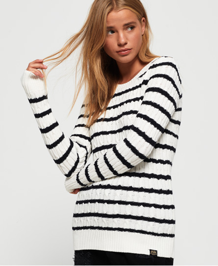 superdry croyde bay cable knit
