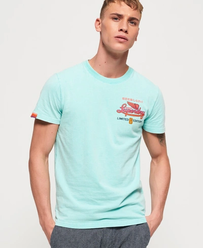 Shop Superdry Limited Icarus Hyper Classics T-shirt In Turquoise