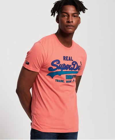 Superdry Vintage Logo Fade Mid Weight T-shirt In Pink | ModeSens