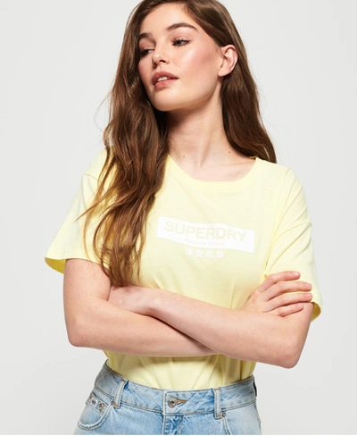 Superdry Klassisches Premium Brand Portland T-shirt In Übergrösse In Yellow  | ModeSens