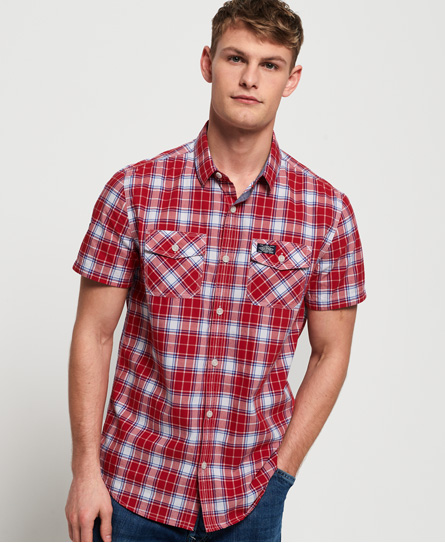 Superdry Washbasket Short Sleeve Shirt In Red | ModeSens