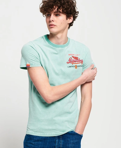 Shop Superdry Limited Icarus Hyper Classics T-shirt In Turquoise