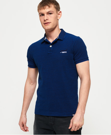 Superdry Classic Pique Short Sleeve Polo Shirt In Dark Blue | ModeSens