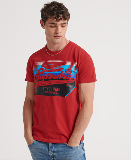 superdry red t shirt