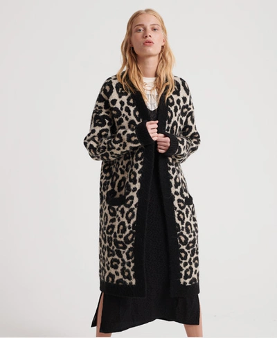 Superdry Lisa Leopard Cardigan In Brown | ModeSens