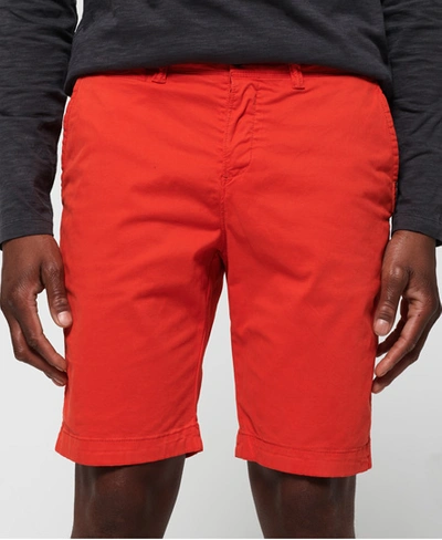 Shop Superdry International Slim Chino Shorts In Orange
