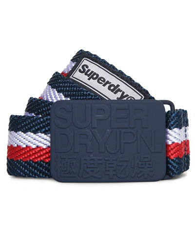 Shop Superdry Supersid Gürtel In Dark Blue