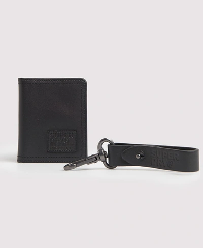 Shop Superdry Badge Kartenetui-set In Black