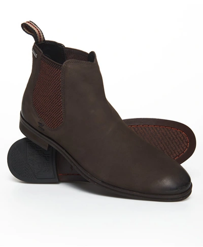 Shop Superdry Meteora Chelsea Boots In Brown