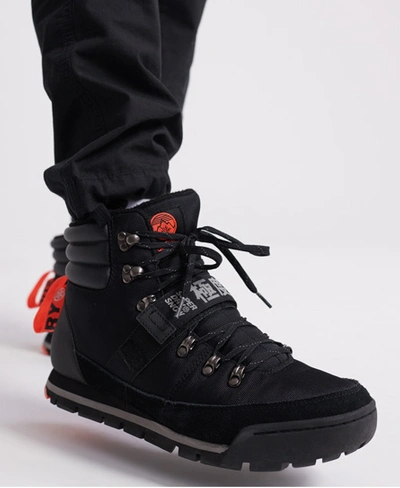 Shop Superdry Mountain Range Boots In Black
