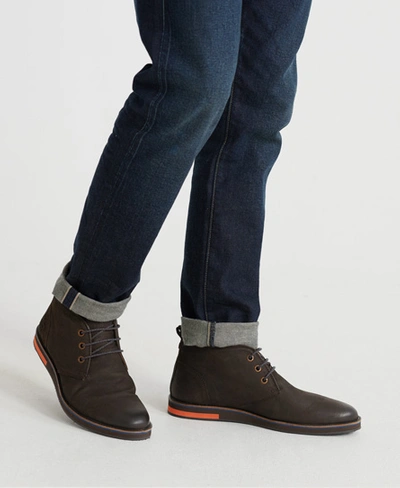Shop Superdry Chester Chukka Boot In Brown