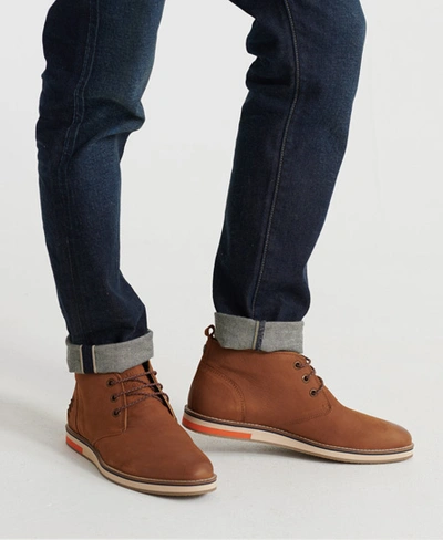 Shop Superdry Chester Chukka Boot In Tan