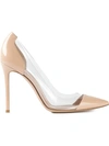 Gianvito Rossi Plexi 105 Patent-leather And Pvc Pumps In Neutrals