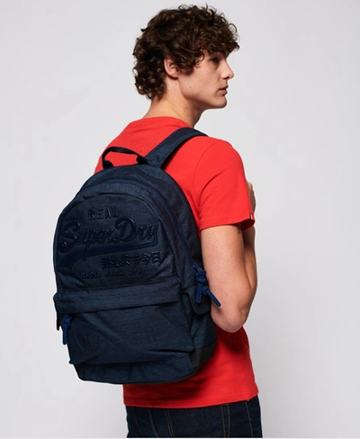 Shop Superdry Premium Goods Backpack In Blue