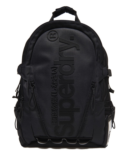 superdry black backpack