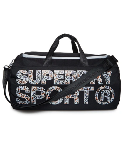 Shop Superdry Sport Barrel Bag In Black