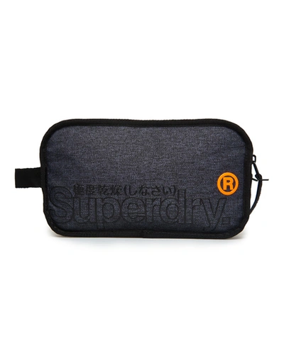 Shop Superdry Super Buff Washbag In Grey