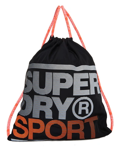 Shop Superdry Drawstring Bag In Black