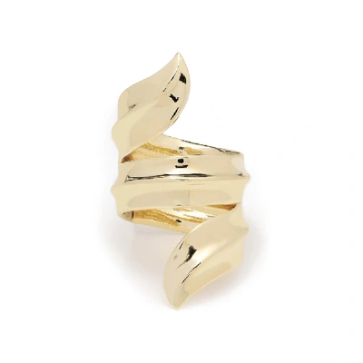 Shop Jennifer Fisher Gold-plated Palm Ring In Yellow Gold
