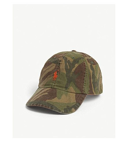 camo polo hat