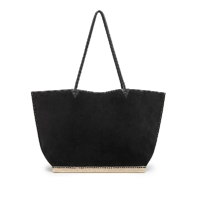 Shop Altuzarra Large Espadrille Tote Bag In Black