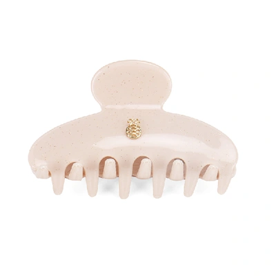 Shop Ia Bon Small Hair Claw – Nude Pink With Sparkles