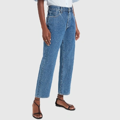 Shop Goldsign The Relaxed Straight Jeans In True Blue