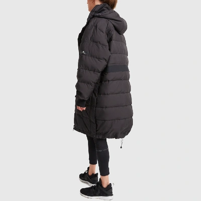 Shop Adidas By Stella Mccartney Long Padded Jacket In Black